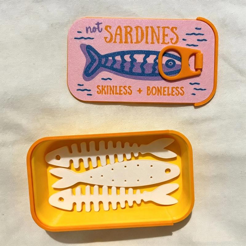 Sardine Tin Jewelry Box 3D Pri - 3D Printing Earrings review and price