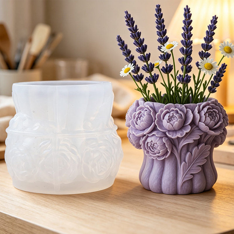 3D Rose Flower Vase Silicone M - 3D Printing Vase review and price