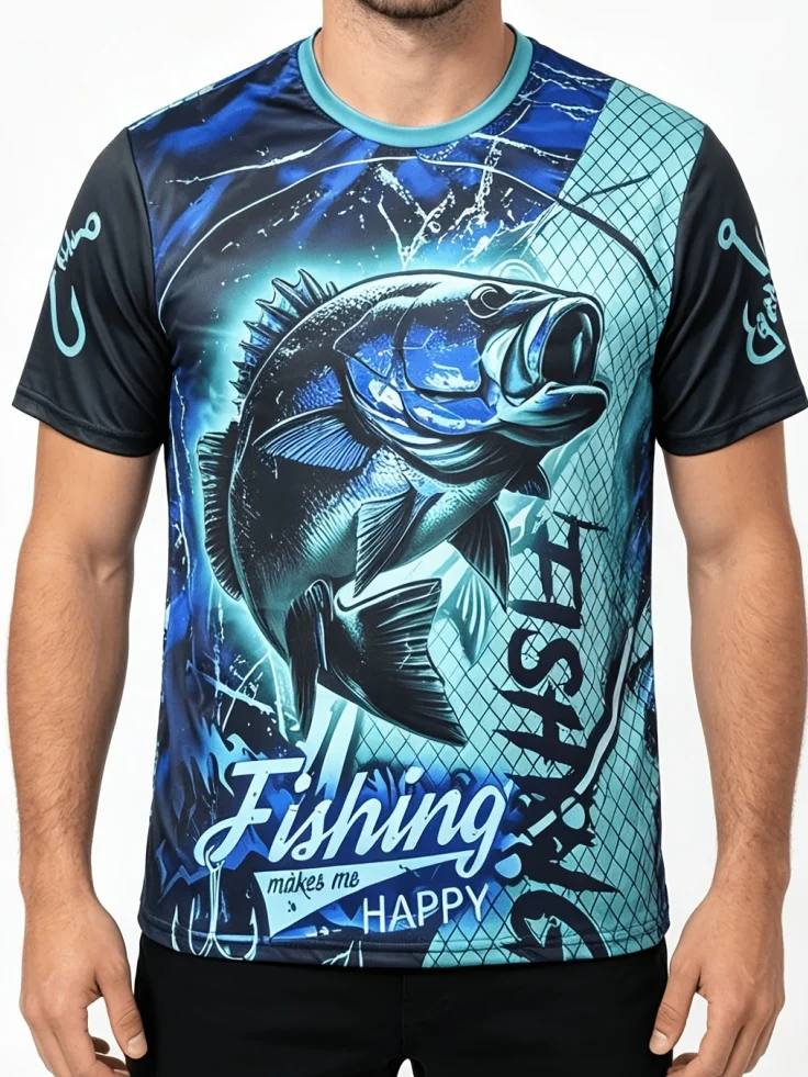 Fashion Men's 3D Fish Graphic  - 3D Printing Maket review and price