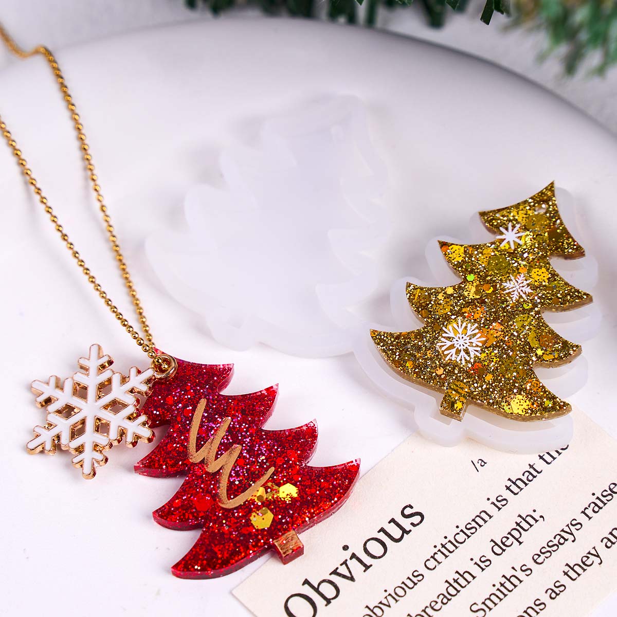 3D Christmas Tree Pendant Sili - 3D Printing Earrings review and price