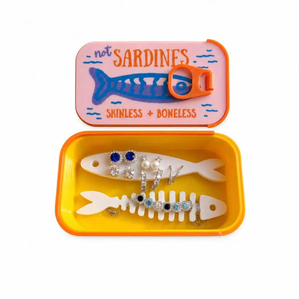 Sardine Tin Jewelry Box 3D Pri - 3D Printing Earrings review and price