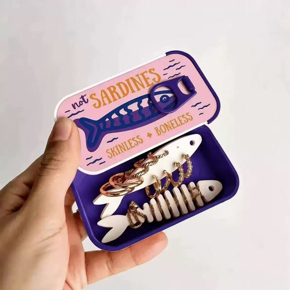 Sardine Tin Jewelry Box 3D Pri - 3D Printing Earrings review and price