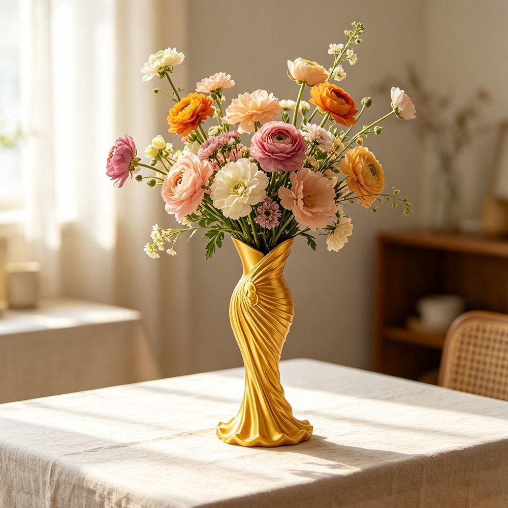 Gown-Shaped 3D Printed Flower  - 3D Printing Vase review and price