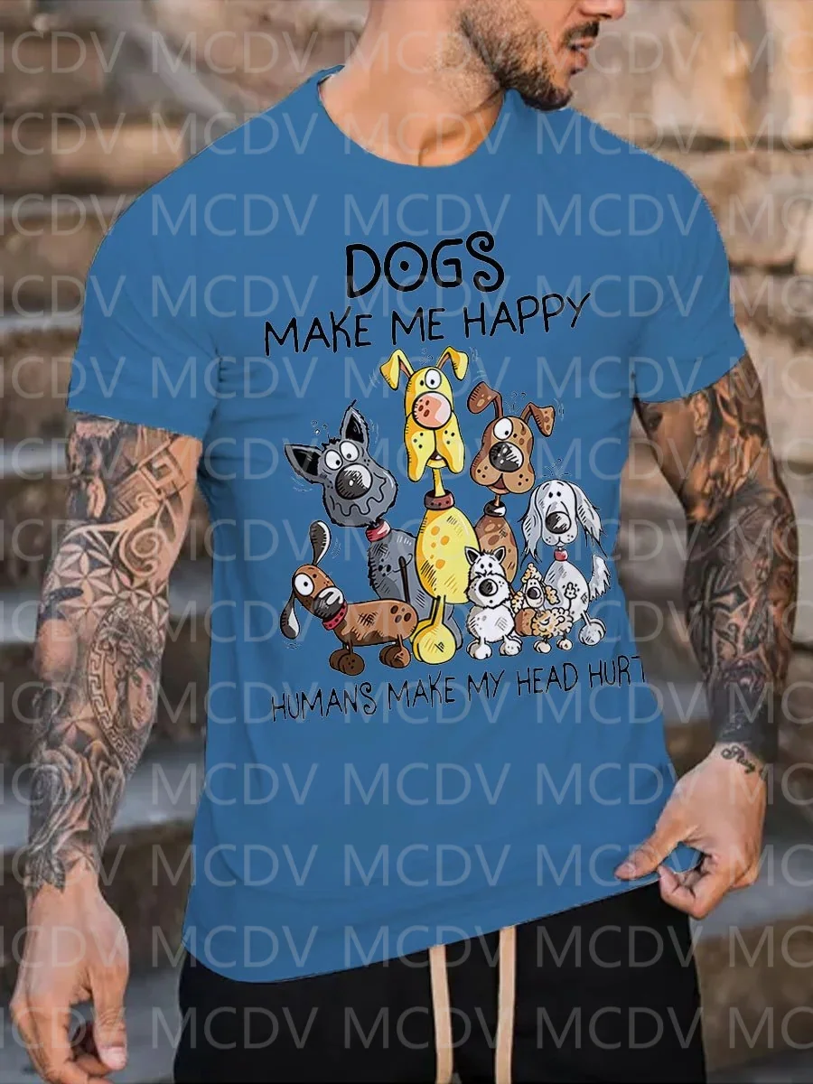 Summer Men's Love Dog Make Me  - 3D Printing Maket review and price