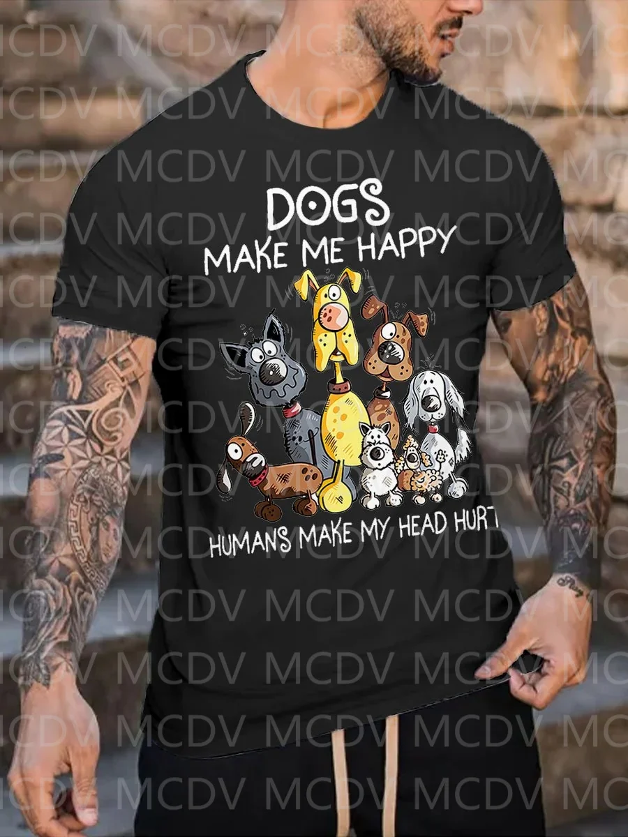 Summer Men's Love Dog Make Me  - 3D Printing Maket review and price