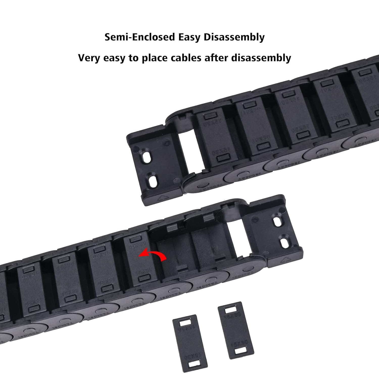 Cable Drag Chain R55 R38 Semi- - 3D Printer Cable Chain review and price
