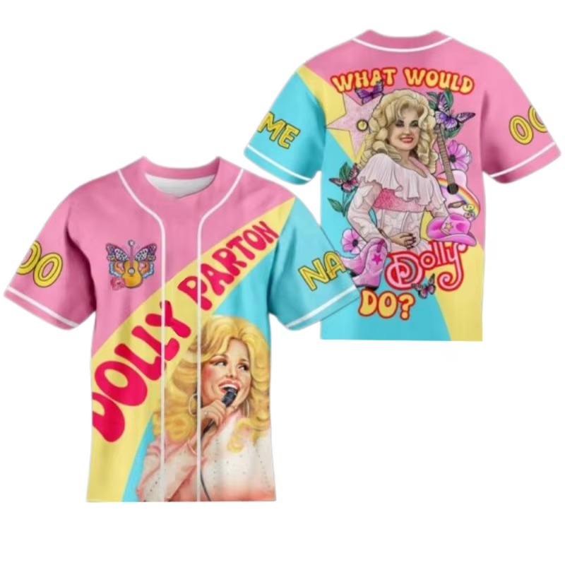 Dolly Parton Baseball Shirt wi - 3D Printing Maket review and price