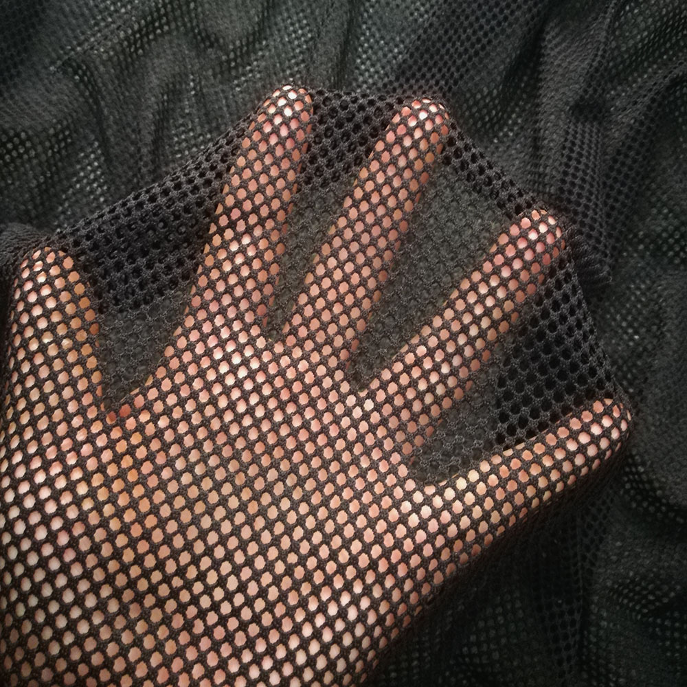 Soft Black Stretch Net Fabric  - 3D Printing On Fabric review and price
