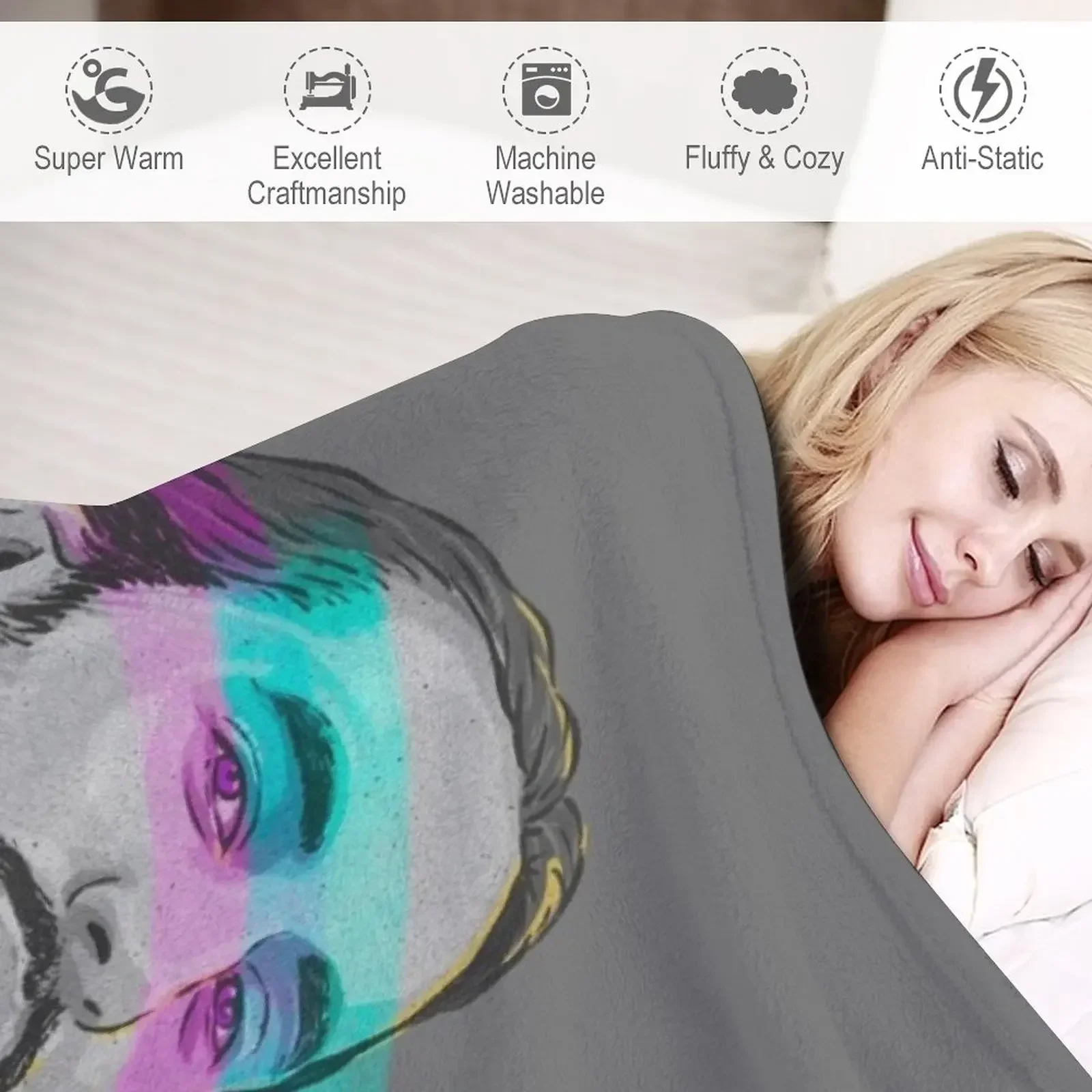 Lomepal iconic portrait Throw  - 3D Printing Icon review and price