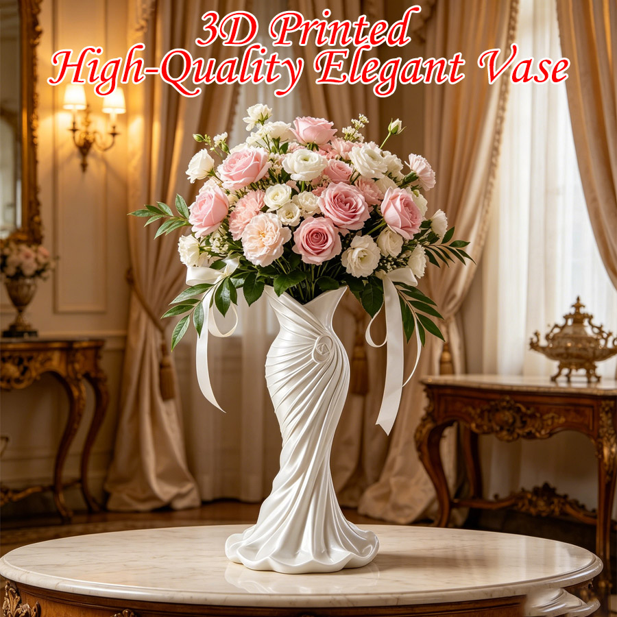 Elegant Dress-Shaped 3D Printe - 3D Printing Vase review and price