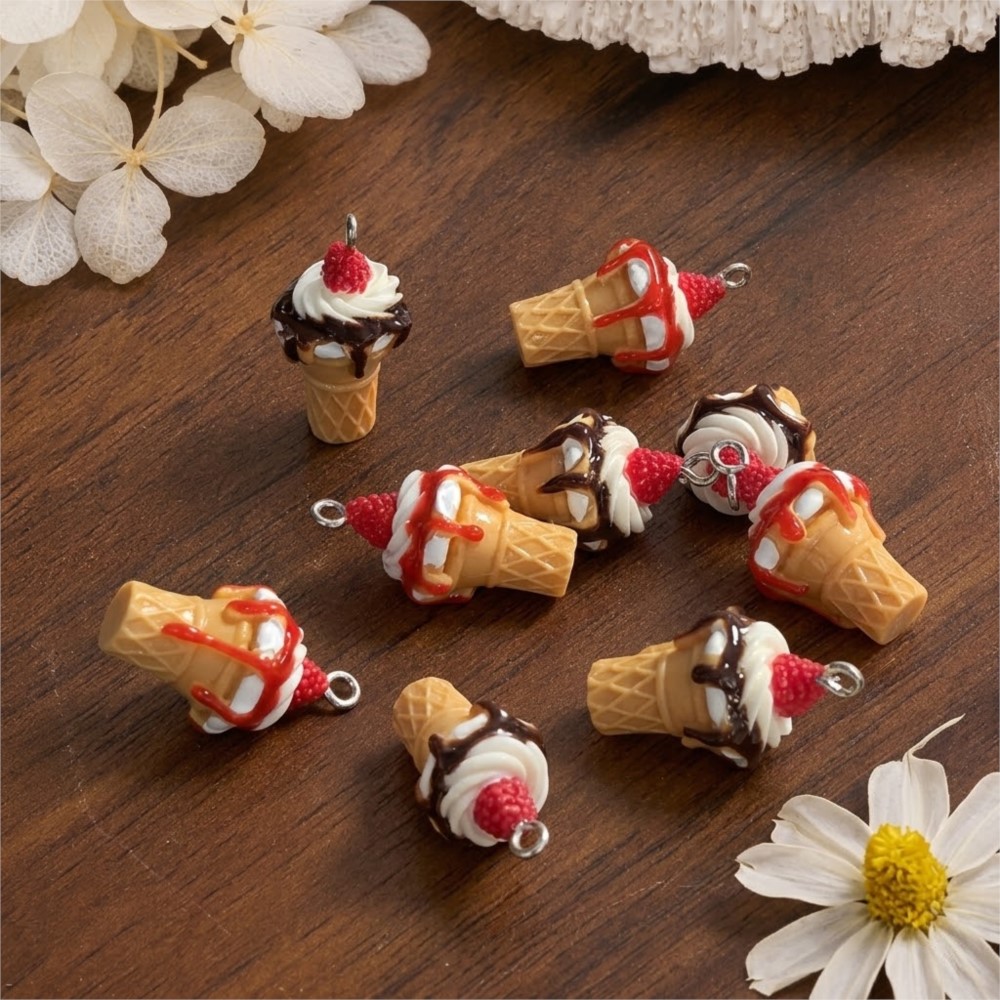 10Pcs Cute 3D Simulation Food  - 3D Printing Earrings review and price