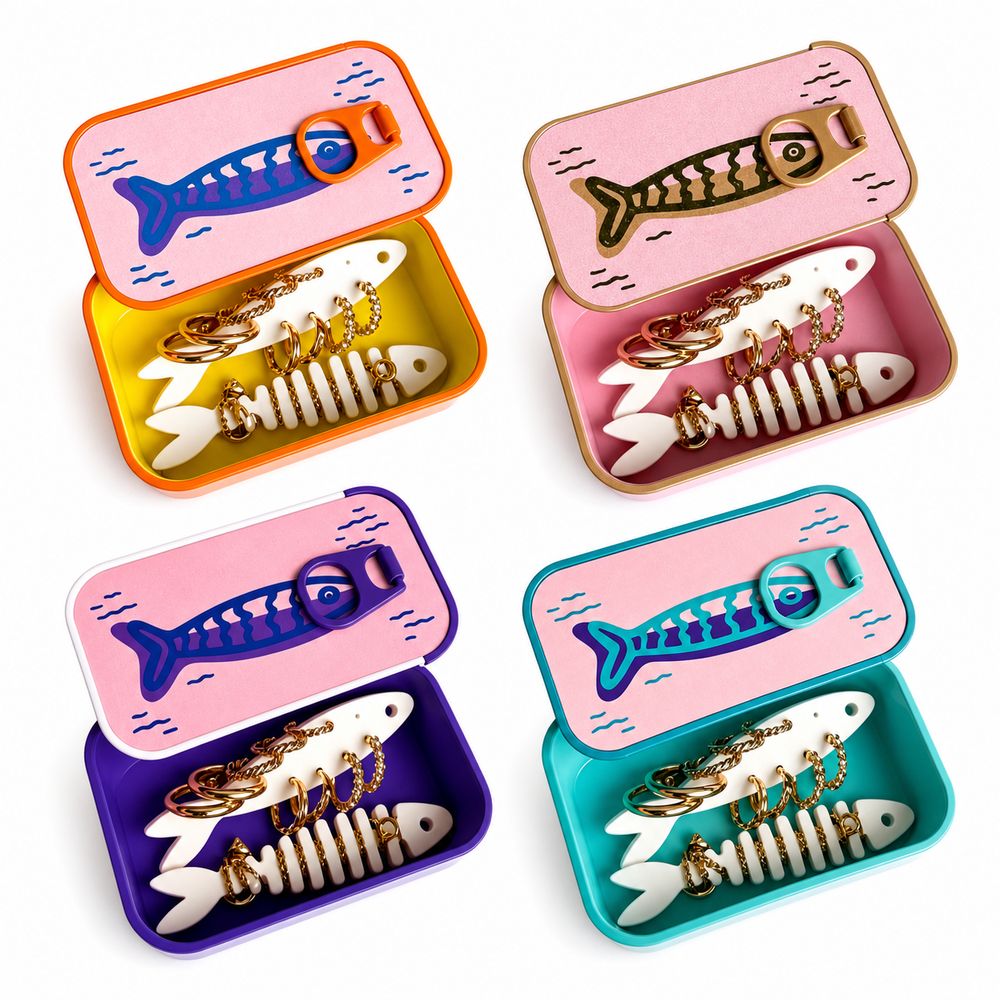 Plastic Sardine Jewelry Box 3D - 3D Printing Earrings review and price